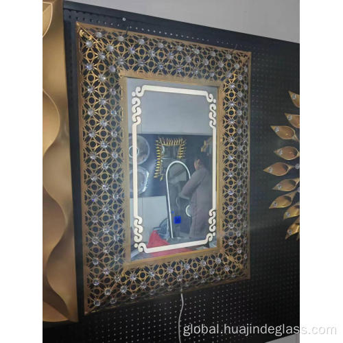 China Led make up mirror glass interior decoration Manufactory